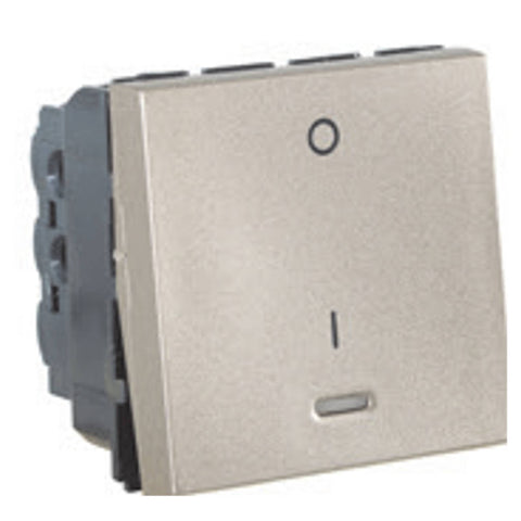 Legrand Arteor Switch With Indicator DP 1Way 2M 20A Champagne  5748 15 