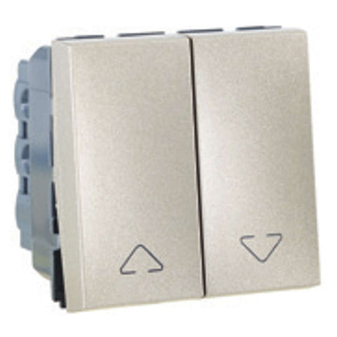 Legrand Arteor Double Switch For Electric Shutter 2M Champagne  5748 20 