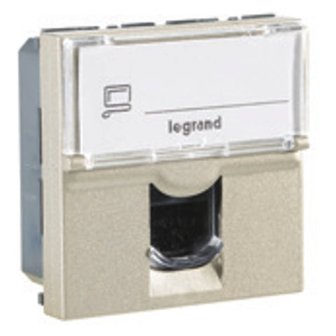 Legrand Arteor RJ45 Cat 6 UTP Information Socket 2M Champagne  5748 50 