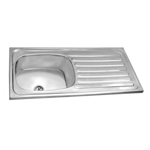 KAG Infinix C Bend / Flat Kitchen Sink (37 X 18 X 8 Inches) 