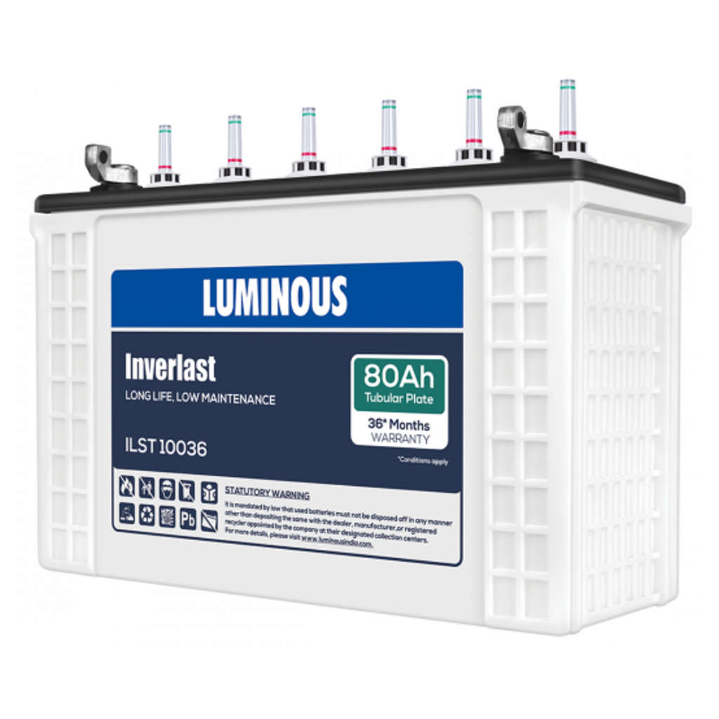 Luminous Inverlast Tubular Inverter Battery 80Ah ILST10036