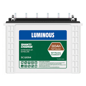 Luminous Shakti Charge Tubular Inverter Battery 110Ah SC12054 