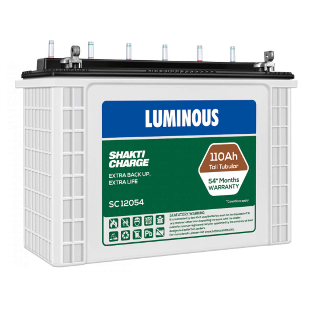 Luminous Shakti Charge Tubular Inverter Battery 110Ah SC12054