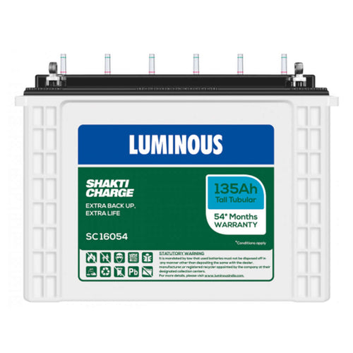 Luminous Shakti Charge Tubular Inverter Battery 135Ah SC16054 