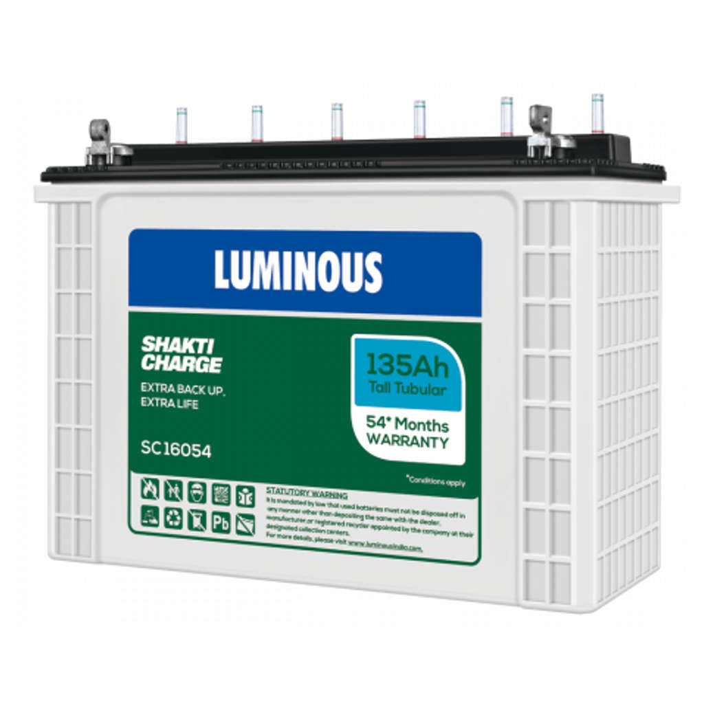 Luminous Shakti Charge Tubular Inverter Battery 135Ah SC16054