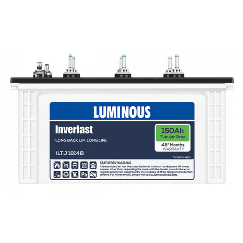 Luminous Inverlast Tubular Inverter Battery 150Ah ILTJ18148 