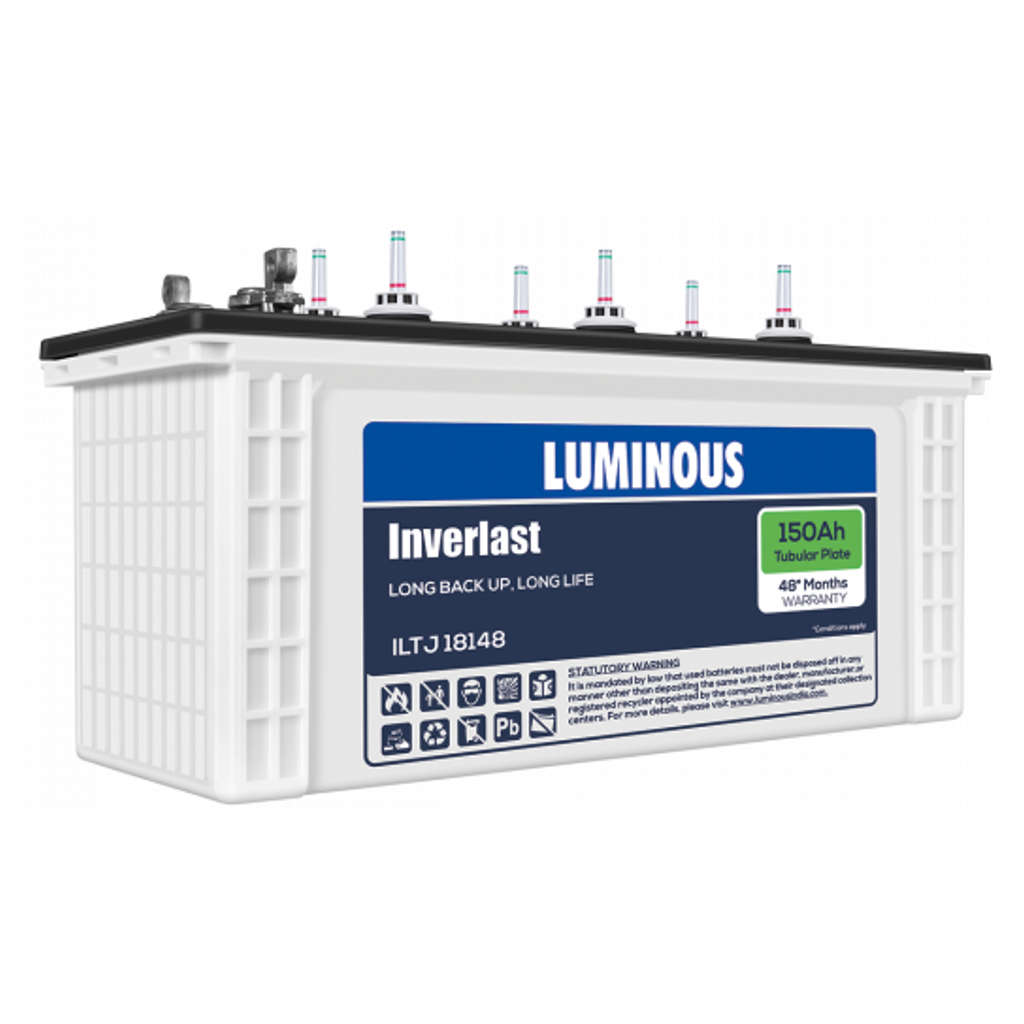 Luminous Inverlast Tubular Inverter Battery 150Ah ILTJ18148