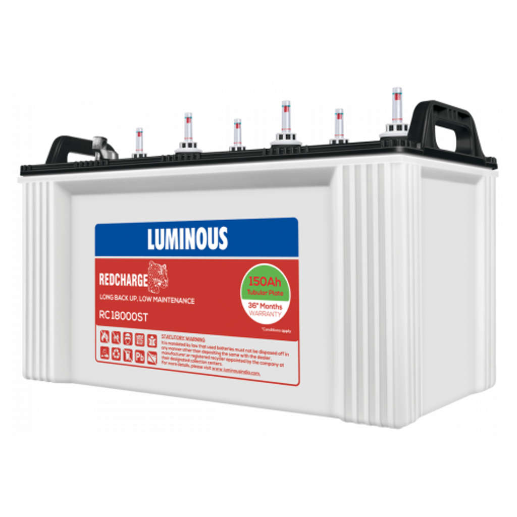 Luminous Red Charge Tubular Inverter Battery 150Ah RC18000ST