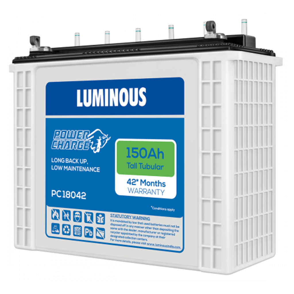 Luminous Power Charge Tubular Inverter Battery 150Ah PC18042