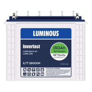 Luminous Inverlast Tubular Inverter Battery 150Ah ILTT18000N 