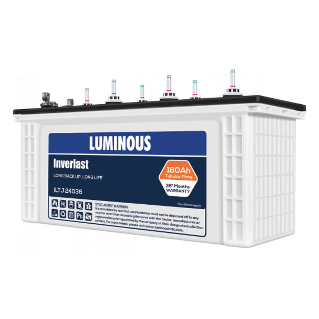 Luminous Inverlast Tubular Inverter Battery 180Ah ILTJ24036