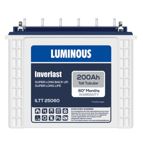 Luminous Inverlast Tubular Inverter Battery 200Ah ILTT25060 