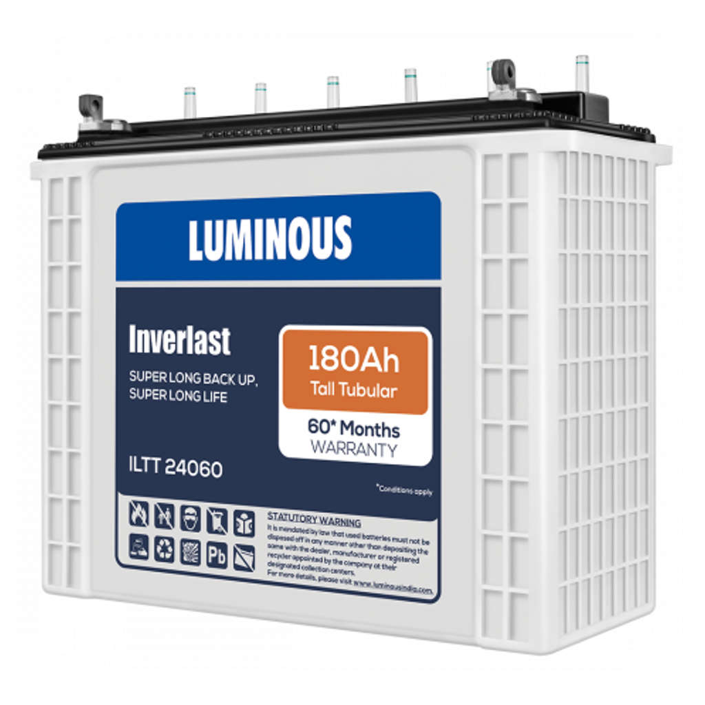 Luminous Inverlast Tubular Inverter Battery 180Ah ILTT24060