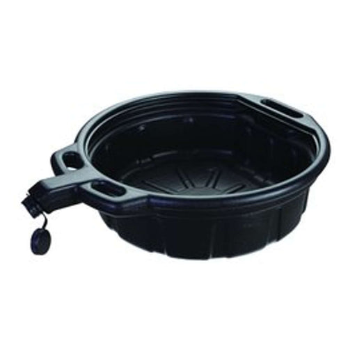 Groz Polyethylene Drain Pan Drain Pan 16 Litre Black ODP/16 