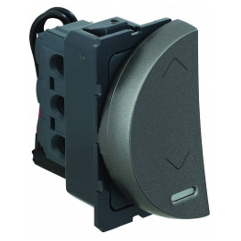 Legrand Arteor Switch With Indicator SP 2Way Left 1M 20A Magnesium 5733 72 