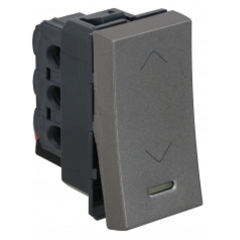 Legrand Arteor Switch With Indicator SP 2Way Middle 1M 20A Magnesium 5731 27 