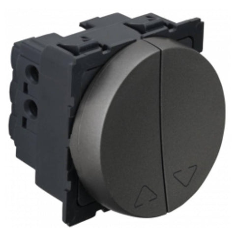 Legrand Arteor Double Pole Switch 2M 10A Magnesium 5737 20 