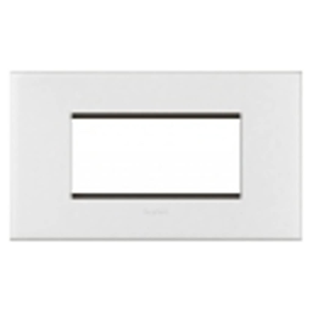 Legrand Arteor Square Cover Plates With Metal Frame White