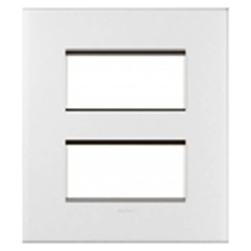 Legrand Arteor Square Cover Plates With Metal Frame White