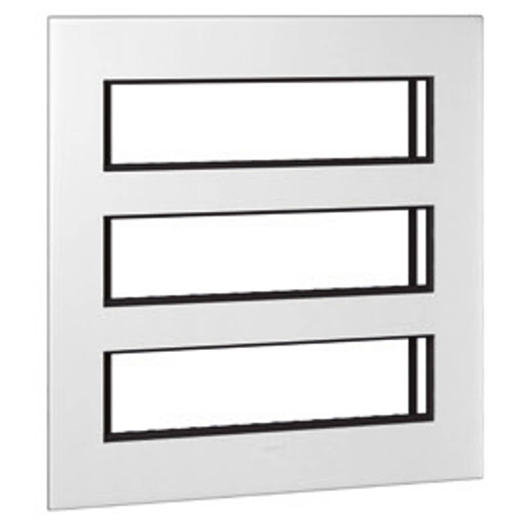Legrand Arteor Square Cover Plates With Metal Frame White