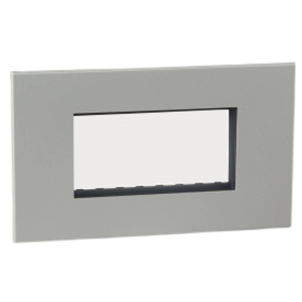 Legrand Arteor Pearl Aluminium Cover Plates With Overmoulded Frame Pearl Aluminium