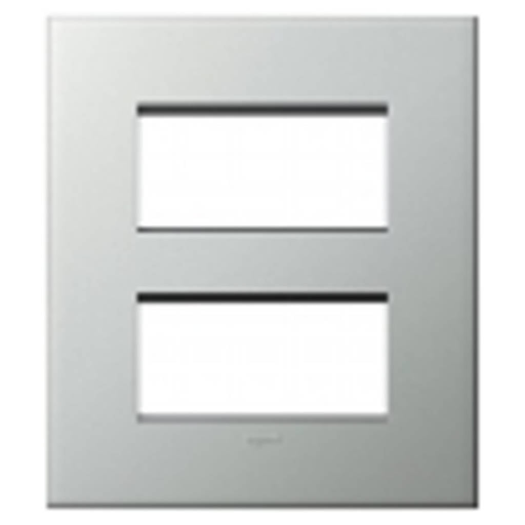 Legrand Arteor Pearl Aluminium Cover Plates With Overmoulded Frame Pearl Aluminium