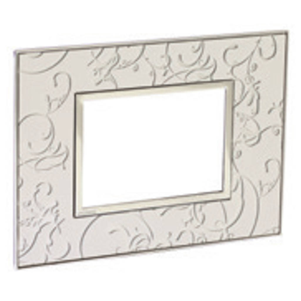 Legrand Arteor Cover Plates With Overmoulded Frame Silver Baroque