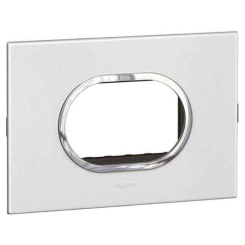Legrand Arteor Cover Plates With Metal Frame White