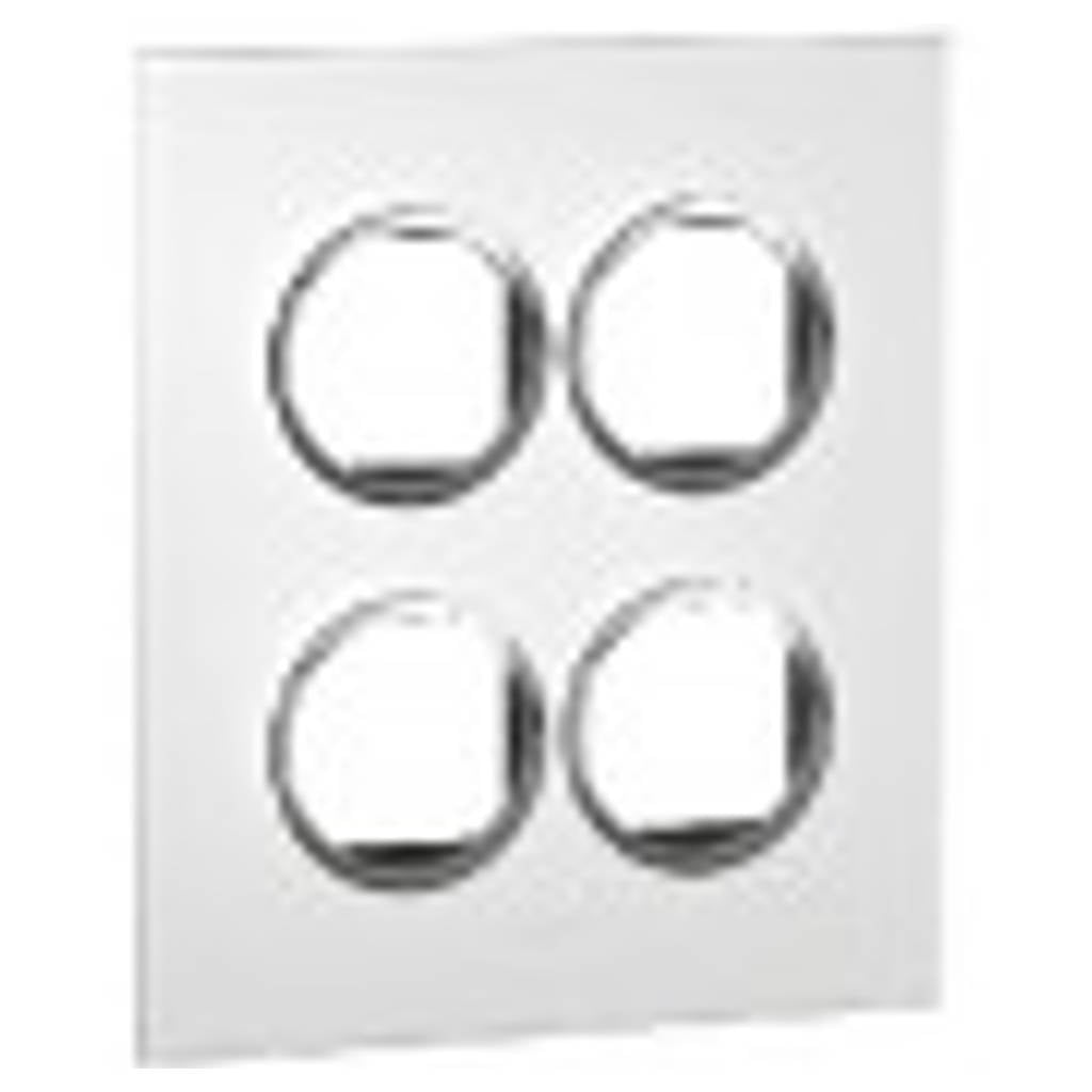 Legrand Arteor Cover Plates With Metal Frame White