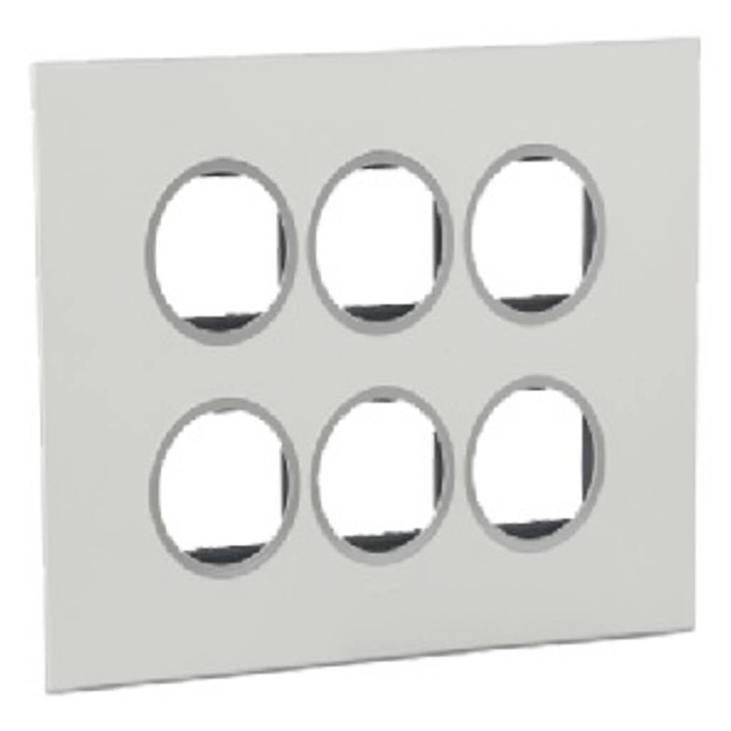 Legrand Arteor Cover Plates With Metal Frame White