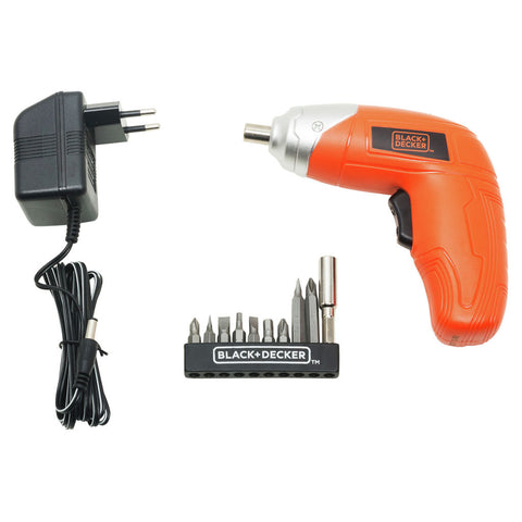 Black & Decker Pivot 6V Battery Screwdriver Drill Driver Bit Set