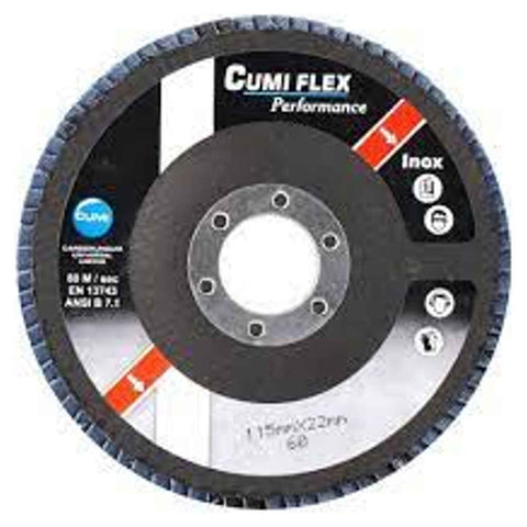 Cumi Zirconia Flap Disc Performance Type 27 Grit 120 