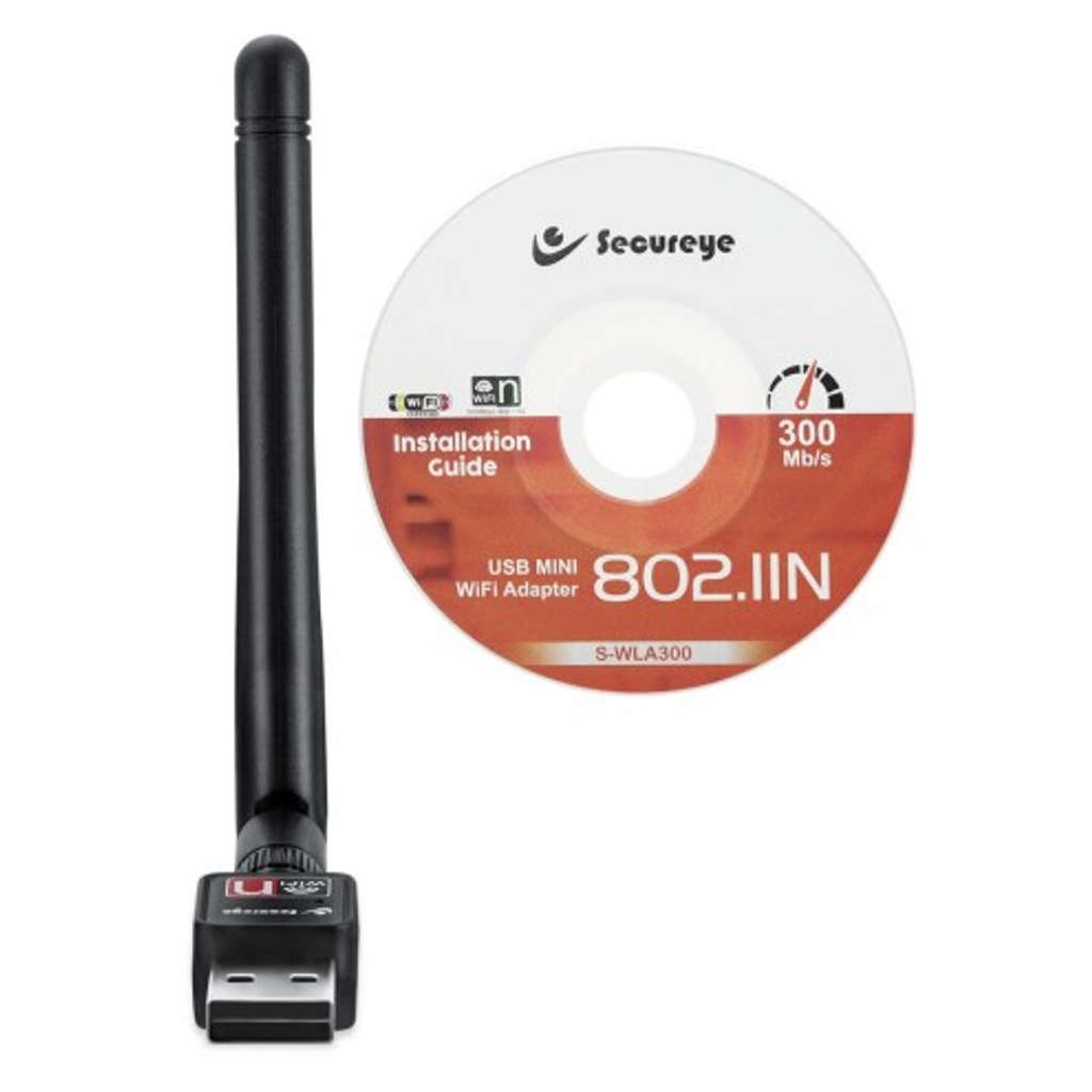 Secureye USB Mini Wifi Adapter 802.IIN 300Mbps S-WLA300