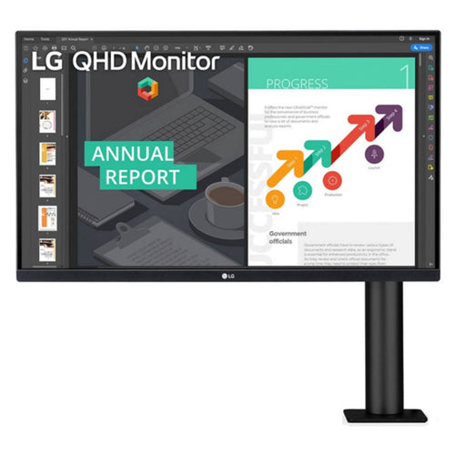 LG QHD Ergo IPS Monitor With USB Type-C 27Inch Black 27QN880 