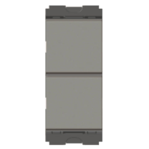 Norisys Cube Series 2Gang Twin Switch 6A 1Way 1M C2110 .02 