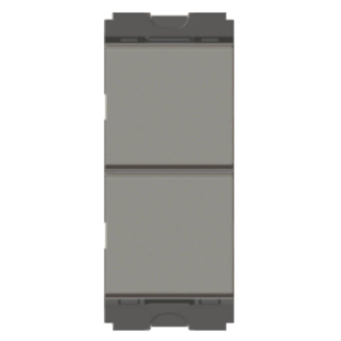 Norisys Cube Series 2Gang Twin Switch 16A 1Way 1M C2130 .02 