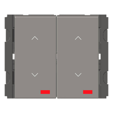 Norisys Cube Series 2Gang Vertical Switch With Indicator 16A 2Way 2M V5231 .02 