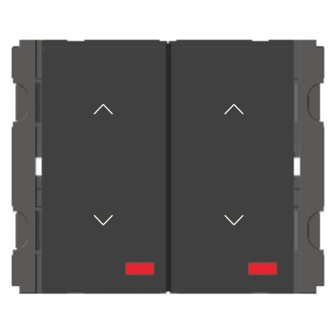 Norisys Cube Series 2Gang Vertical Switch With Indicator 6A 2Way 2M V5211 .17 