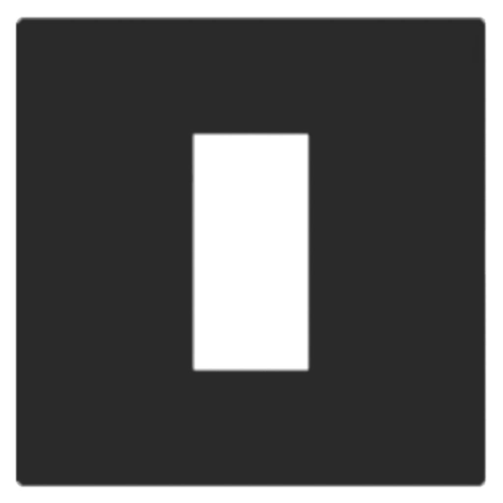 Norisys Cube Series Smart Plates With Frame Charcoal Black 