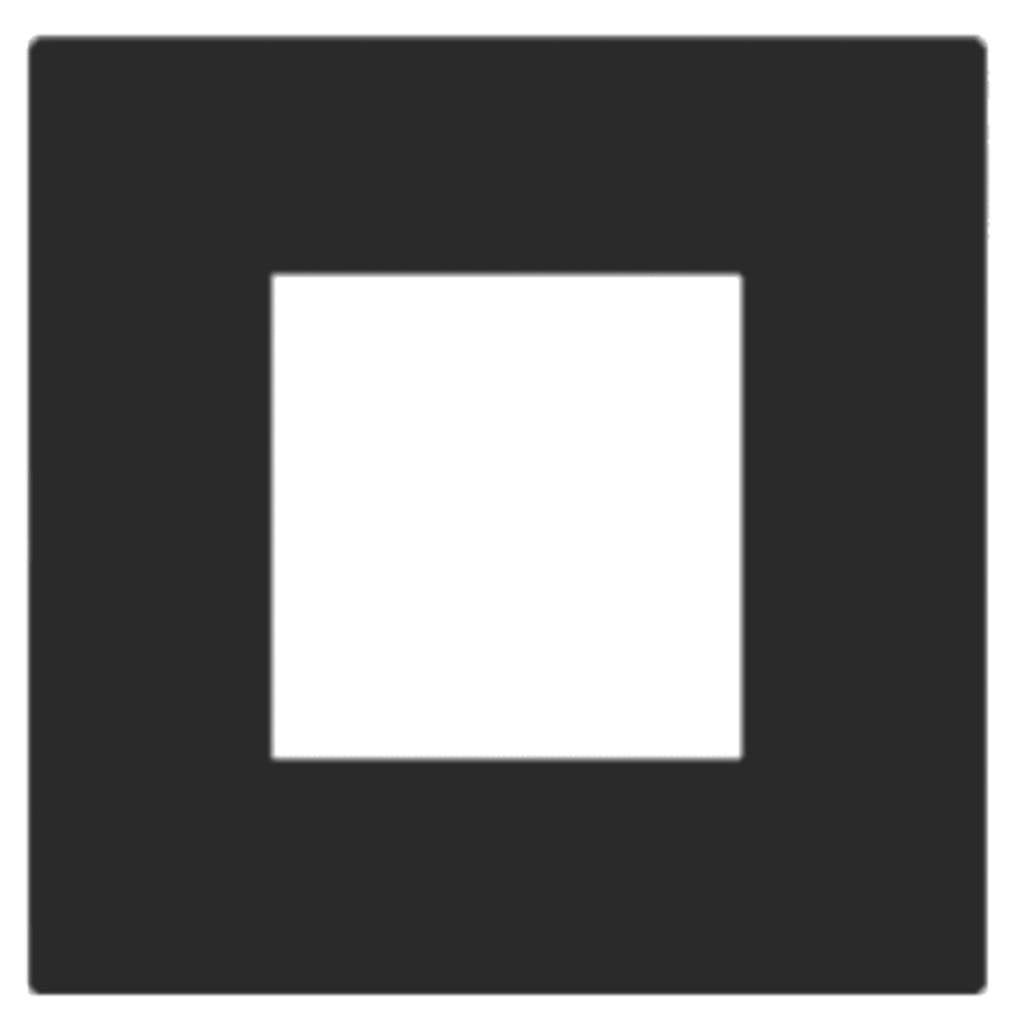 Norisys Cube Series Smart Plates With Frame Charcoal Black