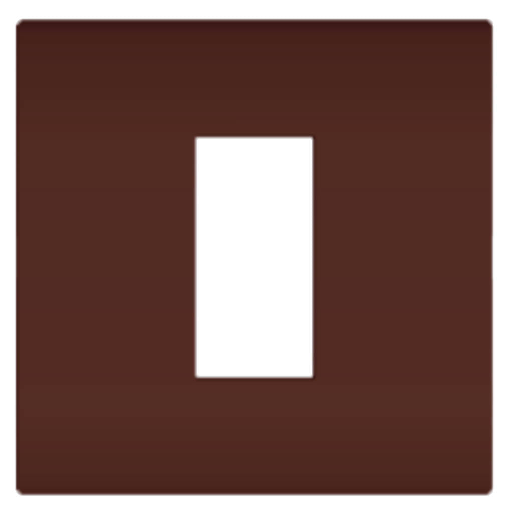 Norisys Cube Series Smart Plates With Frame Cocoa Brown 