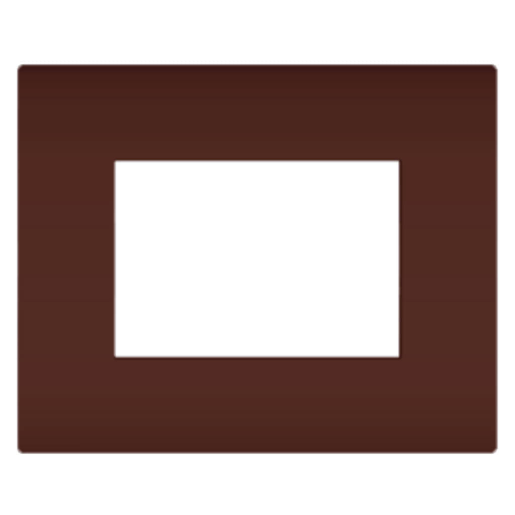 Norisys Cube Series Smart Plates With Frame Cocoa Brown