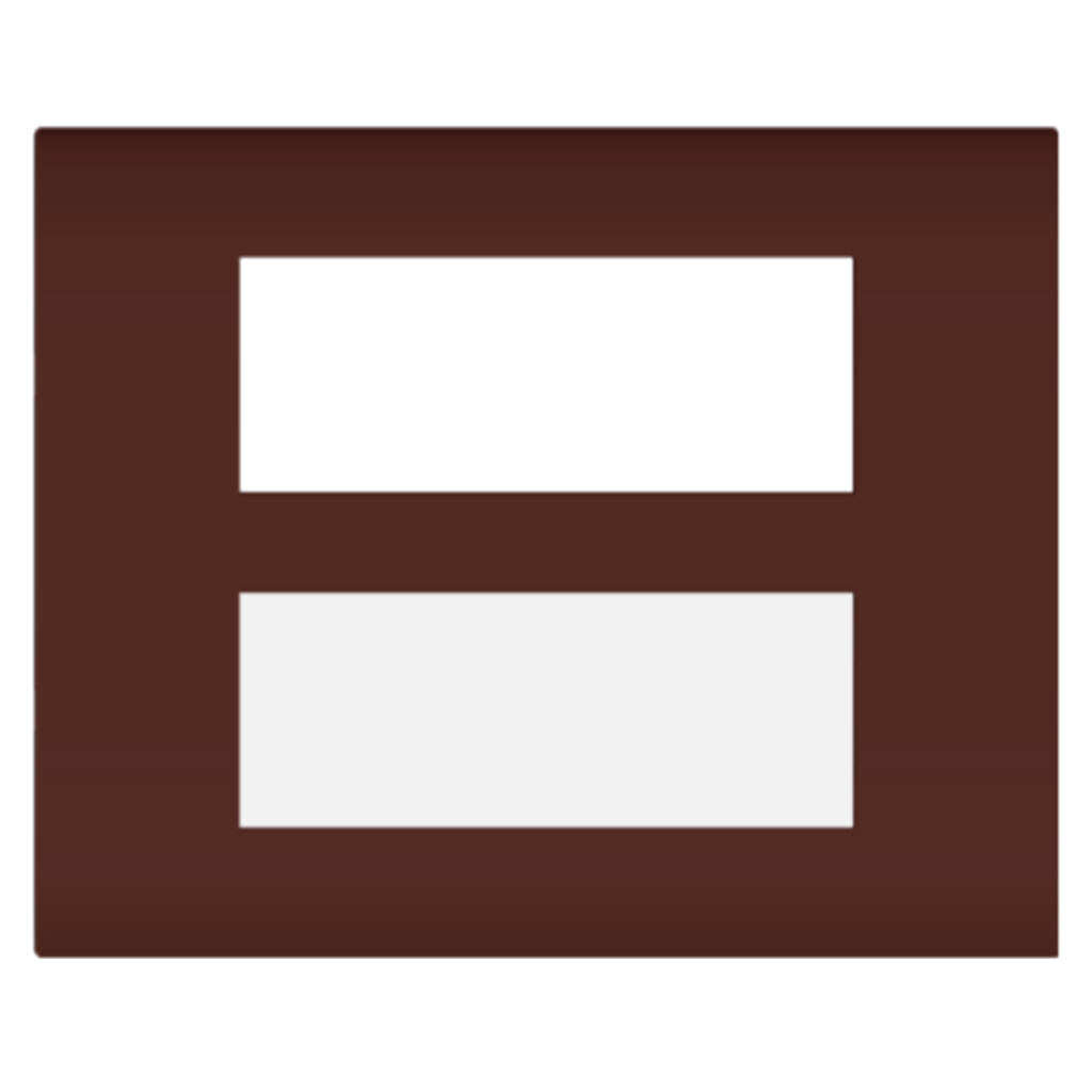 Norisys Cube Series Smart Plates With Frame Cocoa Brown