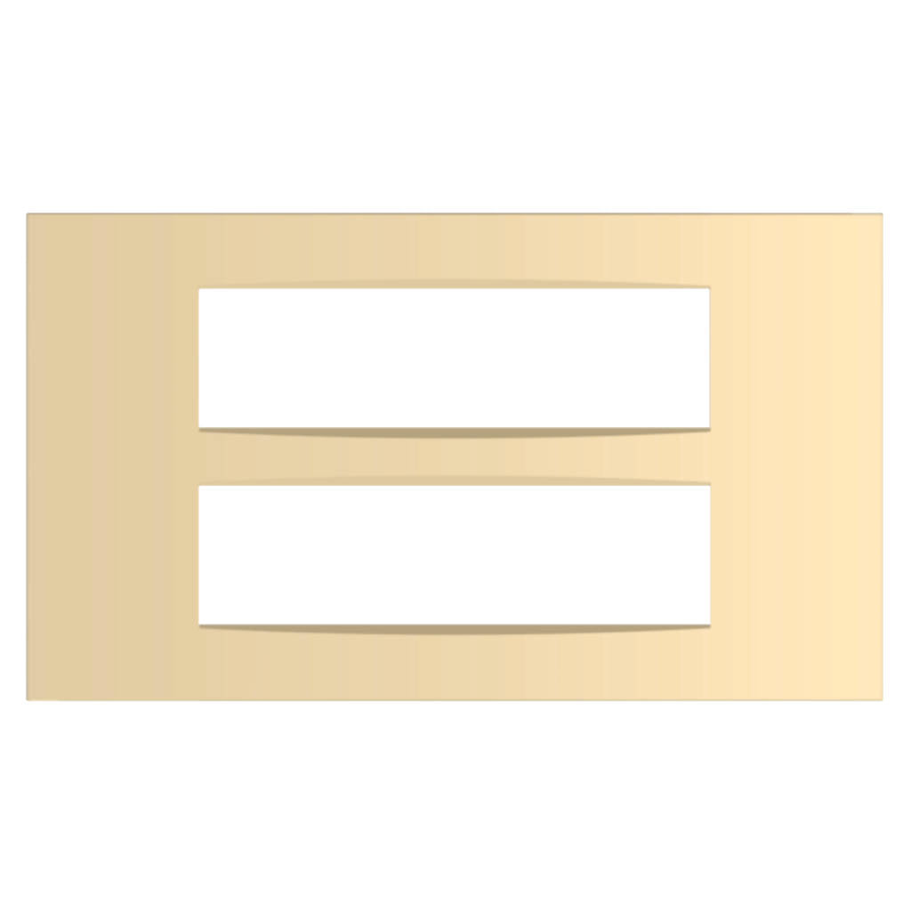 Norisys Cube Series Vector Plates With Frame Matt Gold