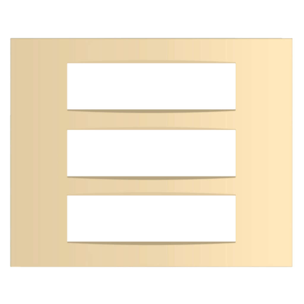 Norisys Cube Series Vector Plates With Frame Matt Gold