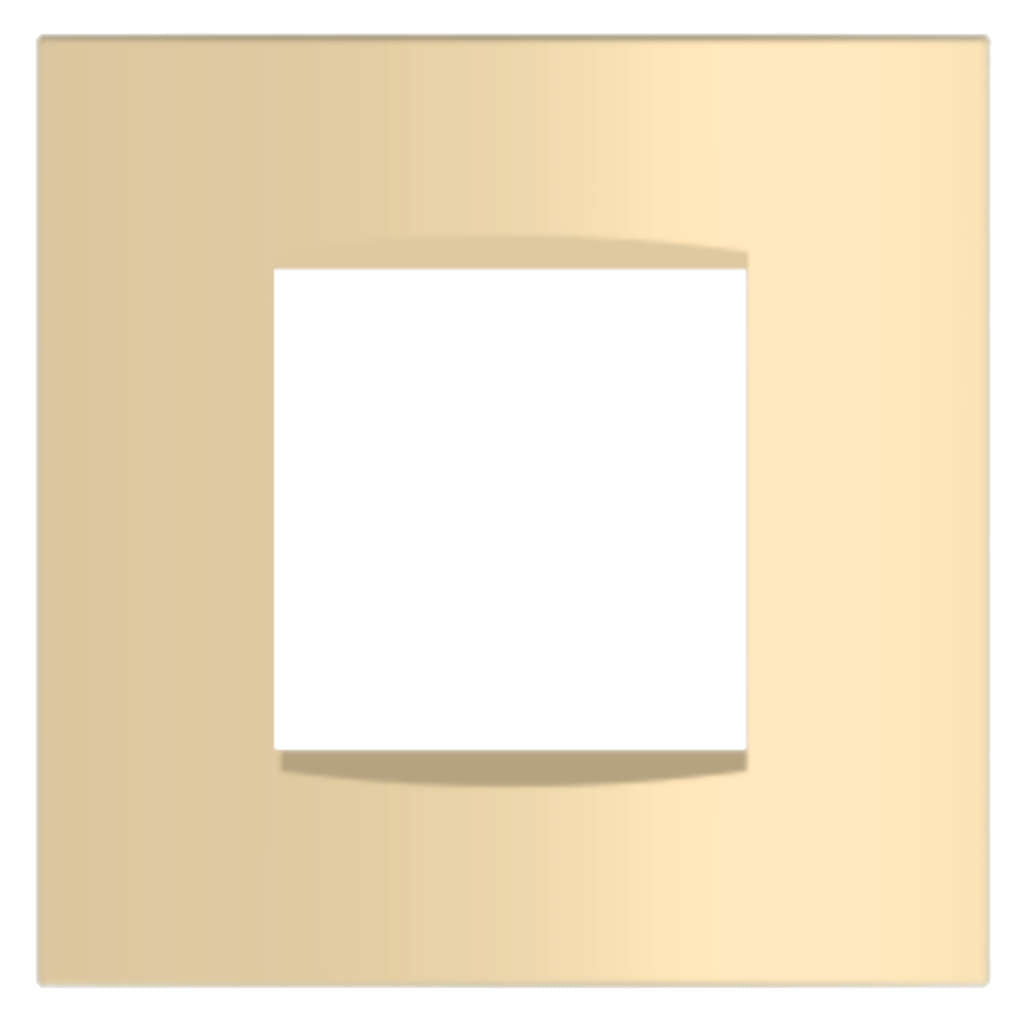 Norisys Cube Series Vector Plates With Frame Matt Gold