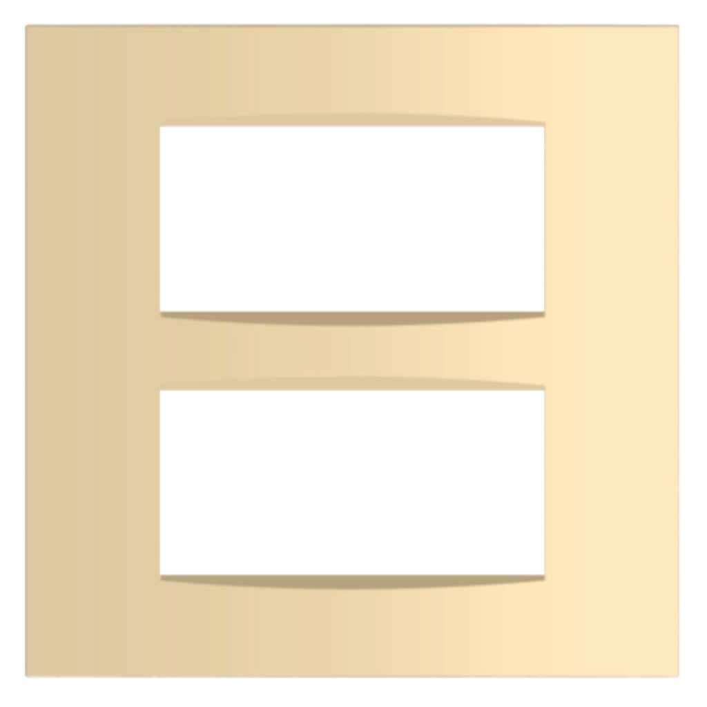 Norisys Cube Series Vector Plates With Frame Matt Gold
