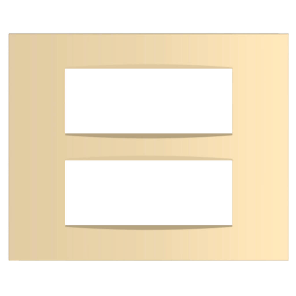 Norisys Cube Series Vector Plates With Frame Matt Gold