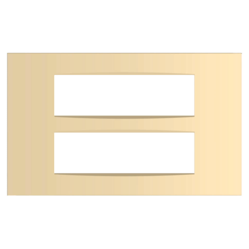 Norisys Cube Series Vector Plates With Frame Matt Gold