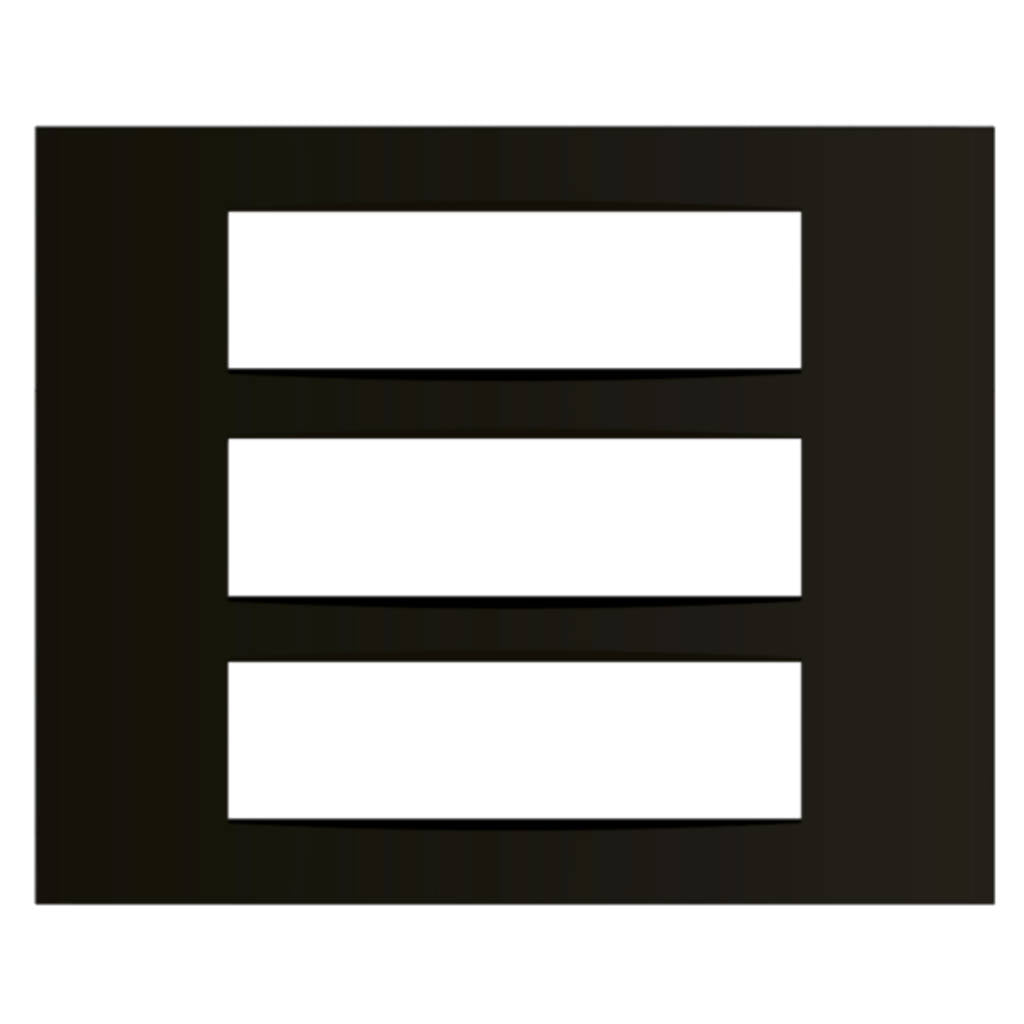 Norisys Cube Series Vector Plates With Frame Charcoal Black